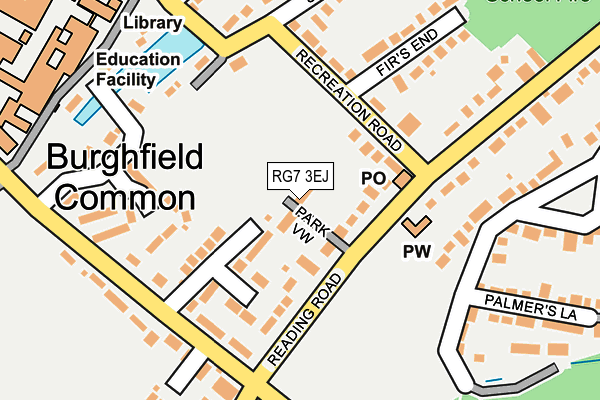 RG7 3EJ map - OS OpenMap – Local (Ordnance Survey)