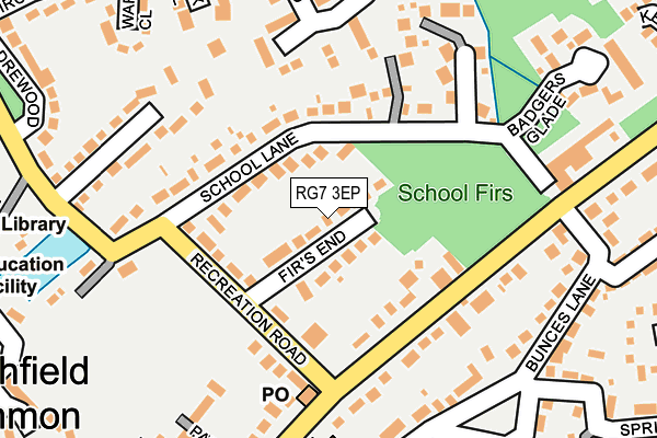 RG7 3EP map - OS OpenMap – Local (Ordnance Survey)