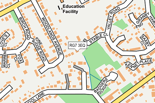 RG7 3EQ map - OS OpenMap – Local (Ordnance Survey)