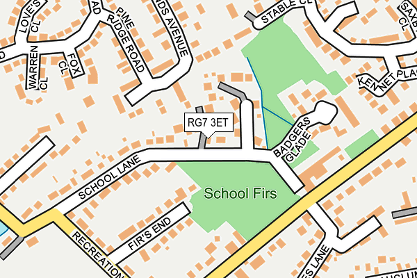 RG7 3ET map - OS OpenMap – Local (Ordnance Survey)