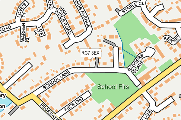 RG7 3EX map - OS OpenMap – Local (Ordnance Survey)