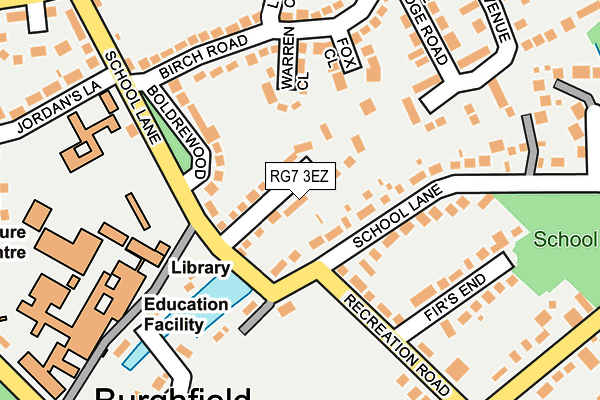 RG7 3EZ map - OS OpenMap – Local (Ordnance Survey)