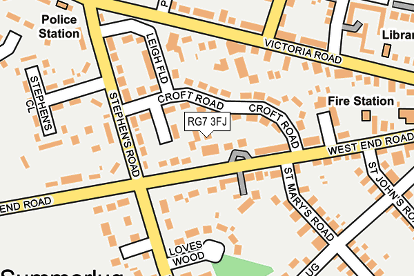 RG7 3FJ map - OS OpenMap – Local (Ordnance Survey)