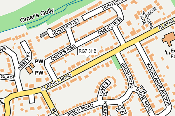 RG7 3HB map - OS OpenMap – Local (Ordnance Survey)