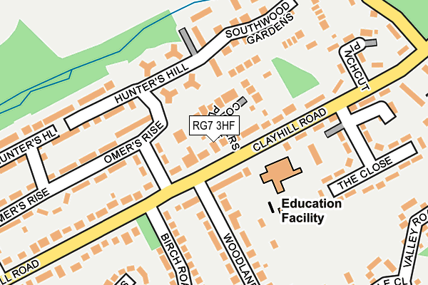 RG7 3HF map - OS OpenMap – Local (Ordnance Survey)