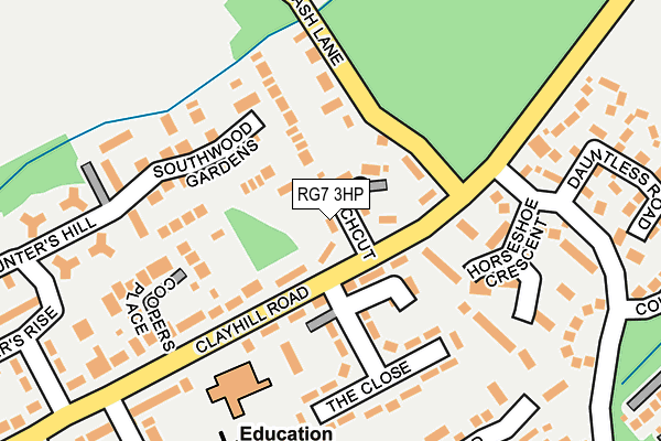 RG7 3HP map - OS OpenMap – Local (Ordnance Survey)