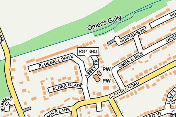 RG7 3HQ map - OS OpenMap – Local (Ordnance Survey)