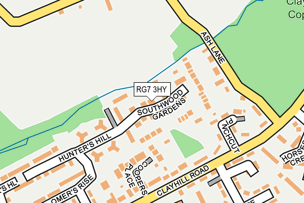 RG7 3HY map - OS OpenMap – Local (Ordnance Survey)