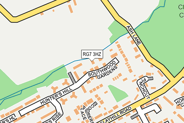 RG7 3HZ map - OS OpenMap – Local (Ordnance Survey)