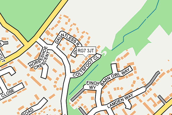 RG7 3JT map - OS OpenMap – Local (Ordnance Survey)