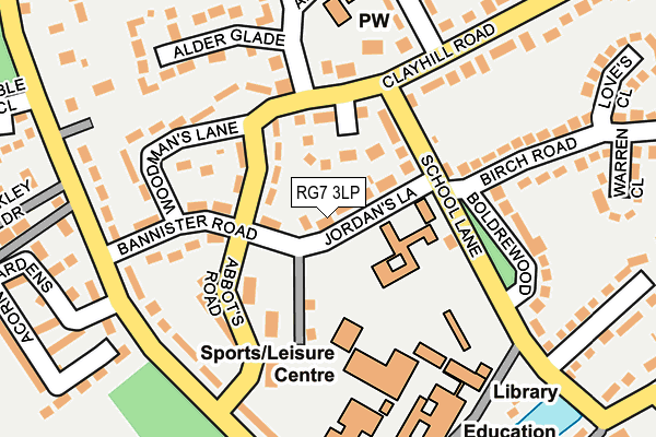 RG7 3LP map - OS OpenMap – Local (Ordnance Survey)
