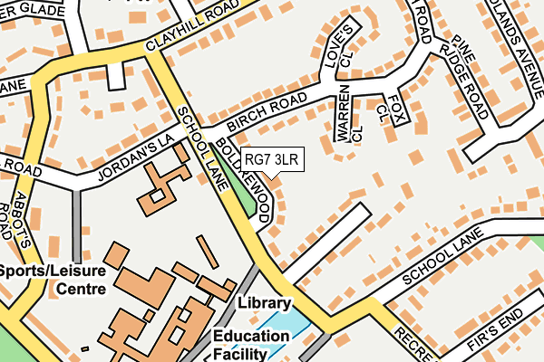 RG7 3LR map - OS OpenMap – Local (Ordnance Survey)