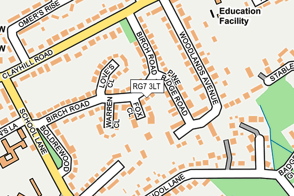 RG7 3LT map - OS OpenMap – Local (Ordnance Survey)