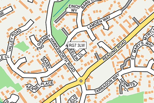 RG7 3LW map - OS OpenMap – Local (Ordnance Survey)