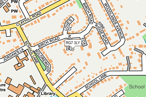 RG7 3LY map - OS OpenMap – Local (Ordnance Survey)
