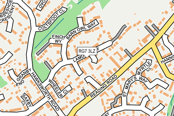 RG7 3LZ map - OS OpenMap – Local (Ordnance Survey)