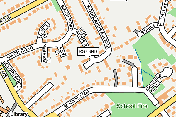 RG7 3ND map - OS OpenMap – Local (Ordnance Survey)