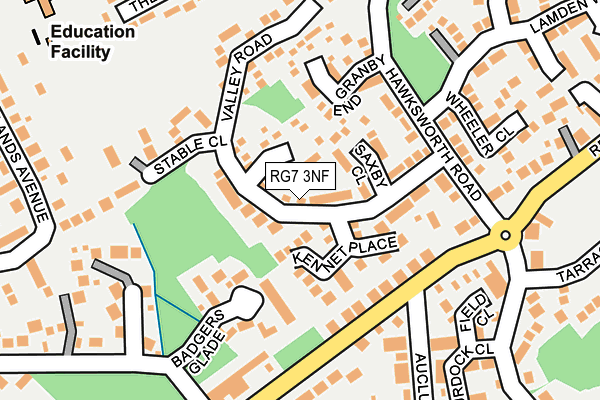 RG7 3NF map - OS OpenMap – Local (Ordnance Survey)