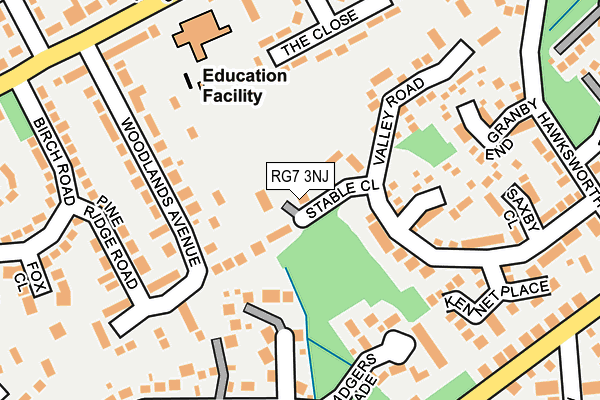 RG7 3NJ map - OS OpenMap – Local (Ordnance Survey)