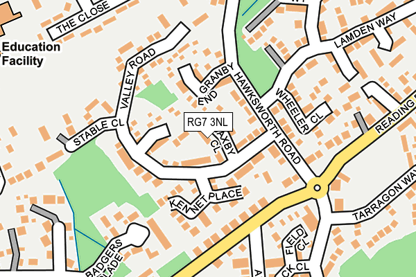 RG7 3NL map - OS OpenMap – Local (Ordnance Survey)