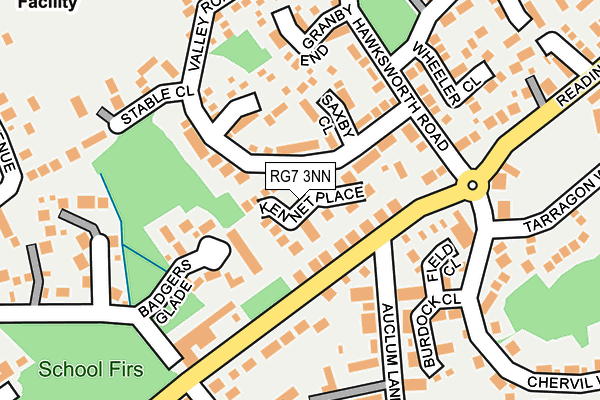 RG7 3NN map - OS OpenMap – Local (Ordnance Survey)