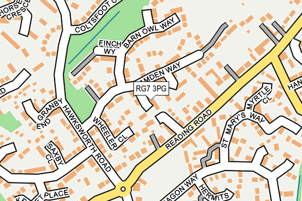 RG7 3PG map - OS OpenMap – Local (Ordnance Survey)
