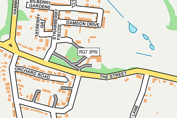 RG7 3PW map - OS OpenMap – Local (Ordnance Survey)