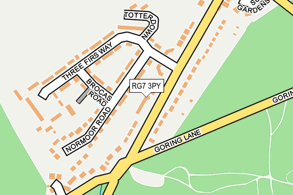RG7 3PY map - OS OpenMap – Local (Ordnance Survey)