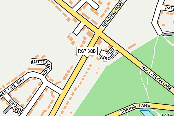 RG7 3QB map - OS OpenMap – Local (Ordnance Survey)