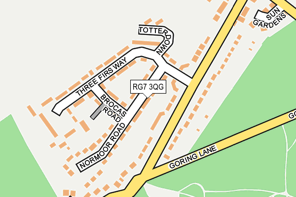 RG7 3QG map - OS OpenMap – Local (Ordnance Survey)