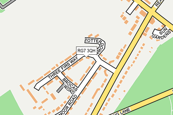 RG7 3QH map - OS OpenMap – Local (Ordnance Survey)