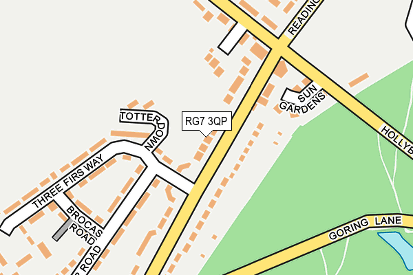 RG7 3QP map - OS OpenMap – Local (Ordnance Survey)