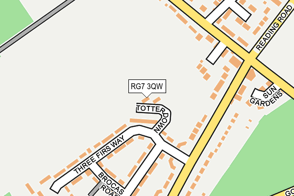 RG7 3QW map - OS OpenMap – Local (Ordnance Survey)