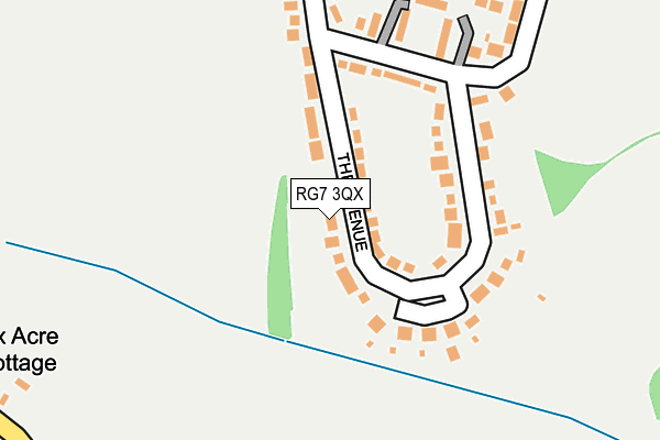 RG7 3QX map - OS OpenMap – Local (Ordnance Survey)
