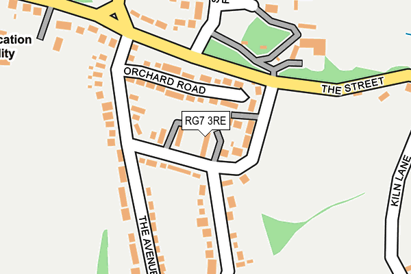 RG7 3RE map - OS OpenMap – Local (Ordnance Survey)