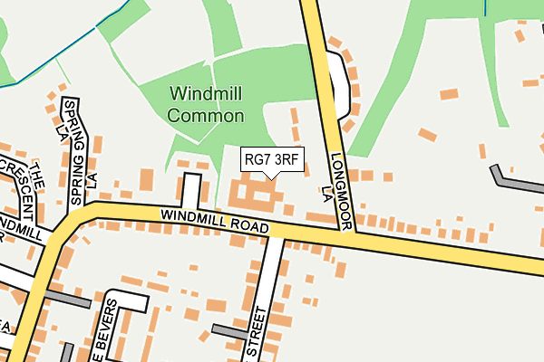 RG7 3RF map - OS OpenMap – Local (Ordnance Survey)