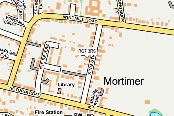 Map of MORTIMER FINANCIAL LTD at local scale