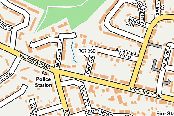 RG7 3SD map - OS OpenMap – Local (Ordnance Survey)