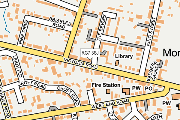 RG7 3SJ map - OS OpenMap – Local (Ordnance Survey)