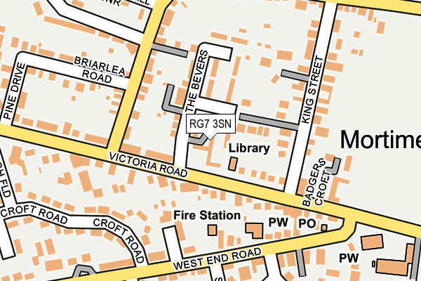RG7 3SN map - OS OpenMap – Local (Ordnance Survey)