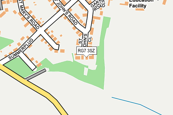 RG7 3SZ map - OS OpenMap – Local (Ordnance Survey)