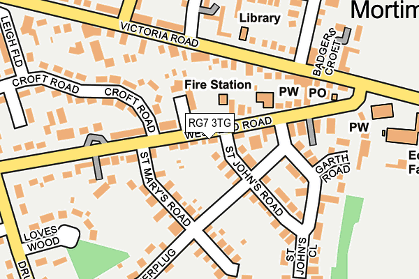 RG7 3TG map - OS OpenMap – Local (Ordnance Survey)