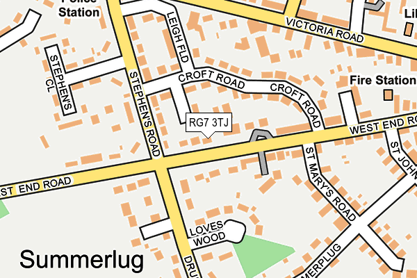 RG7 3TJ map - OS OpenMap – Local (Ordnance Survey)