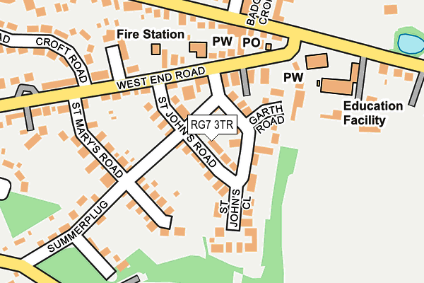 RG7 3TR map - OS OpenMap – Local (Ordnance Survey)