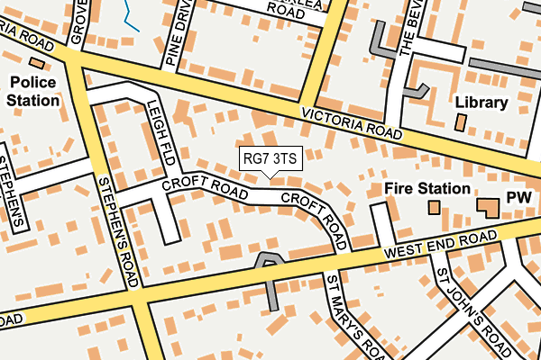 RG7 3TS map - OS OpenMap – Local (Ordnance Survey)