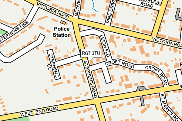 RG7 3TU map - OS OpenMap – Local (Ordnance Survey)