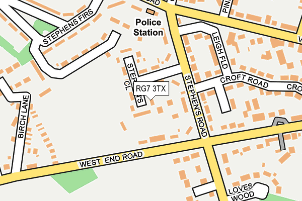 RG7 3TX map - OS OpenMap – Local (Ordnance Survey)