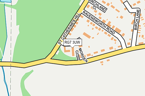 RG7 3UW map - OS OpenMap – Local (Ordnance Survey)