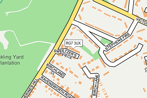 RG7 3UX map - OS OpenMap – Local (Ordnance Survey)