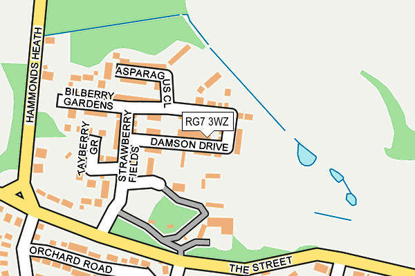 RG7 3WZ map - OS OpenMap – Local (Ordnance Survey)